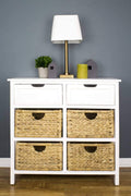 White Basket Cabinet Z216881