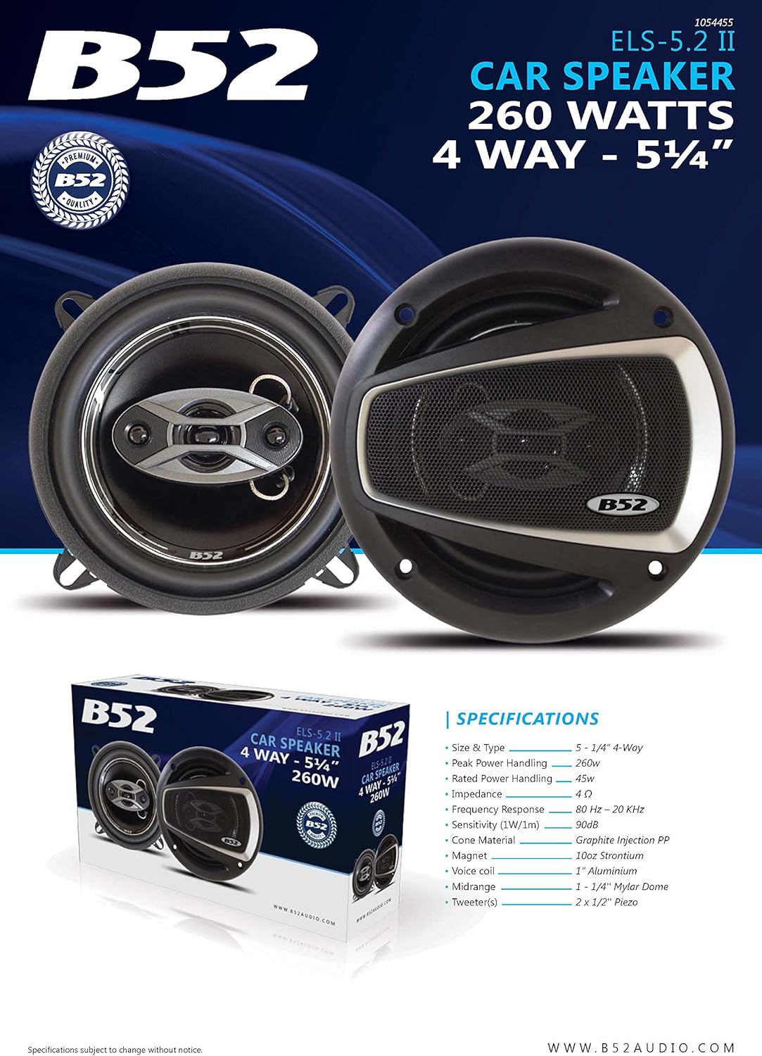 700W 6"X 9" 4-Way Car Speaker (Pair) C401918