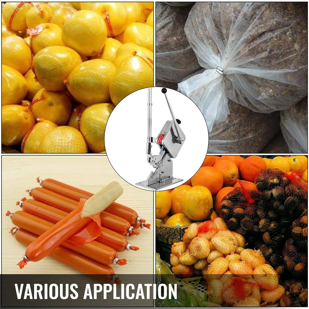 Manual Sausage Clipper with 8000PCS U-shape Clips X630433