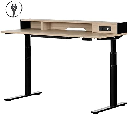 Adjustable Height Standing Desk with Built in Power Bar I2860