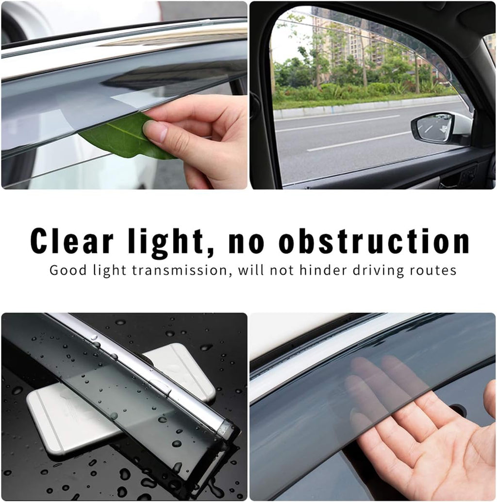 Smoke Tape-On Side Window Deflectors for A6L 2005-2011 Q59434