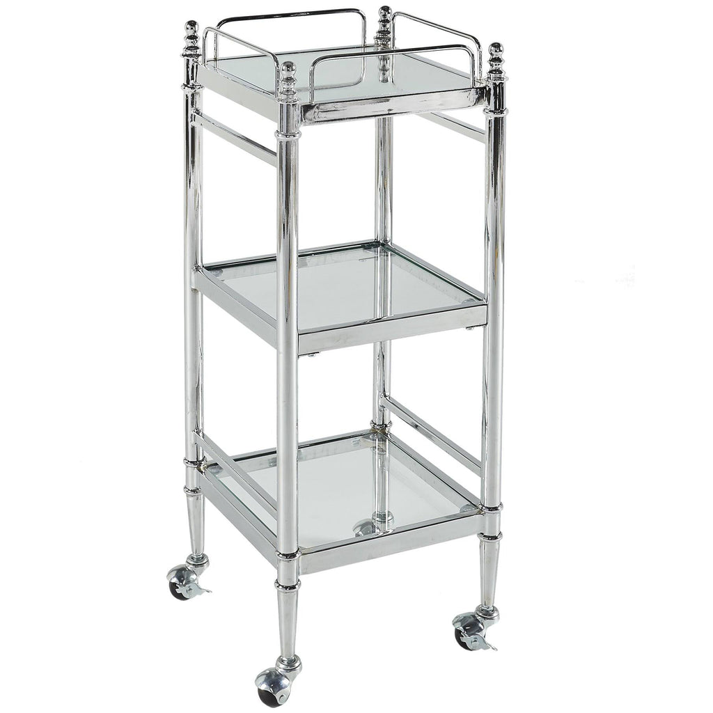 Chrome and Glass Cart G2176