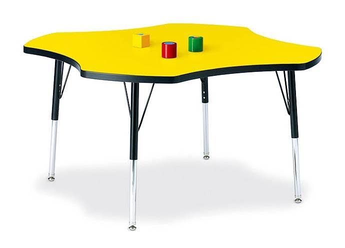 Blue and Black Four Leaf Activity Table V273