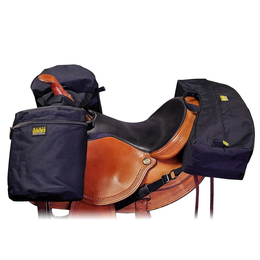 Medium Horse Horn Bag and Cantle Bag Saddle Bag Combo T445