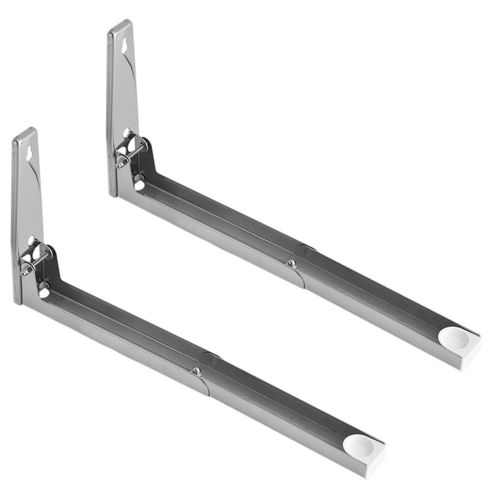 Stainless Steel Microwave Oven Bracket Wall Mount Rack Shelf, 1 pair O85583