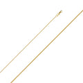 14k Yellow Gold Round Wheat Pendant Chain Necklace (18 inch) E354125