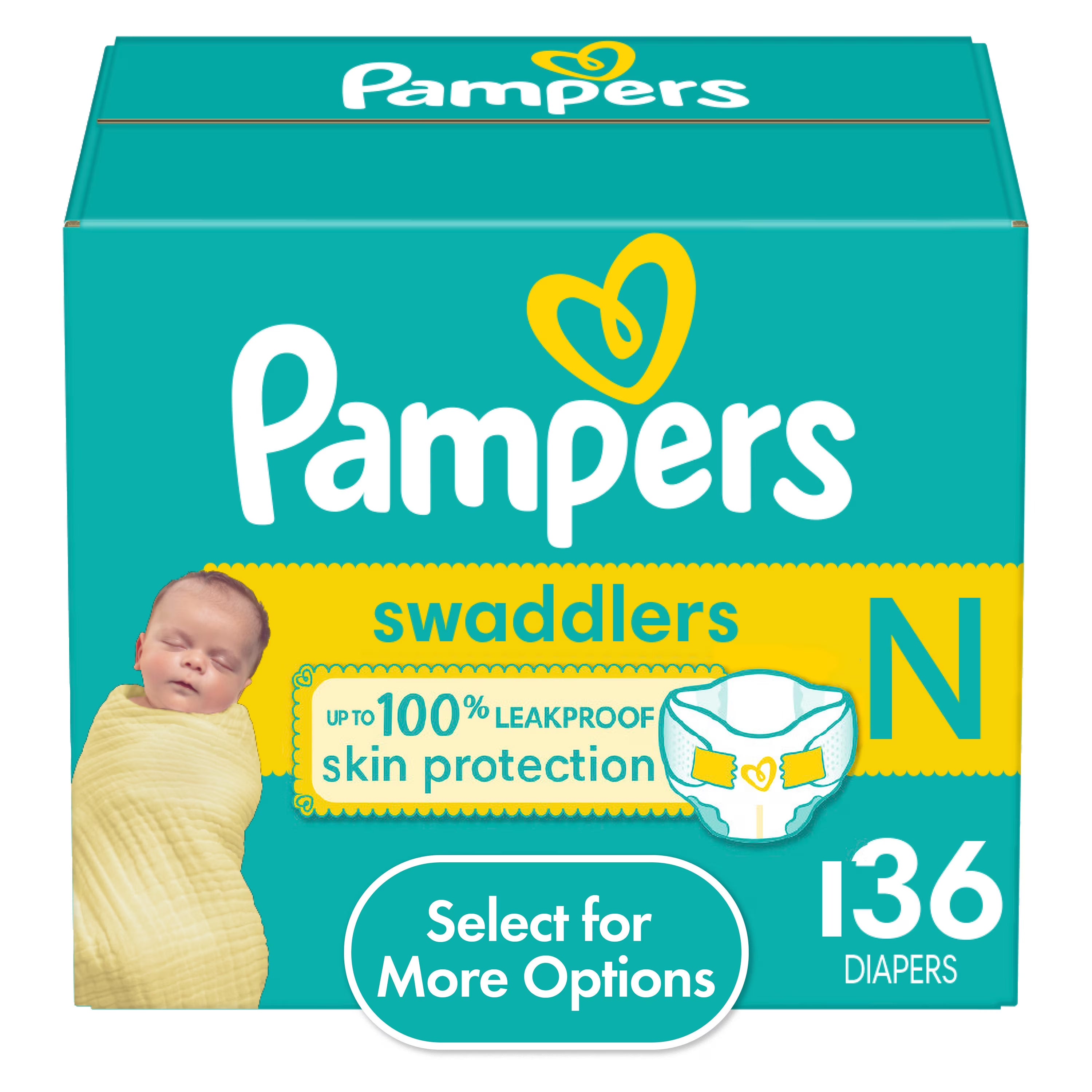 Newborn Diapers, 136 Count O292