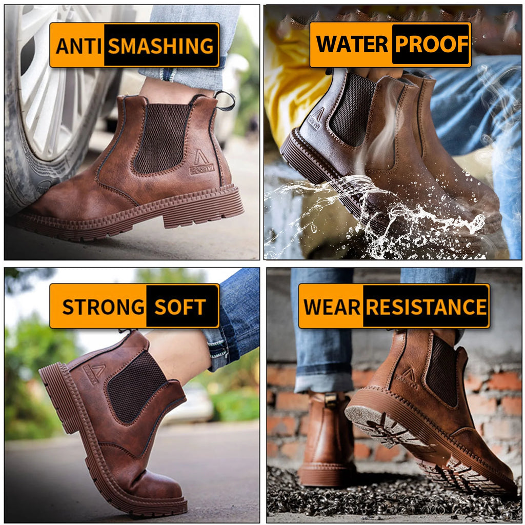Steel Toe Waterproof Work Boots T831674