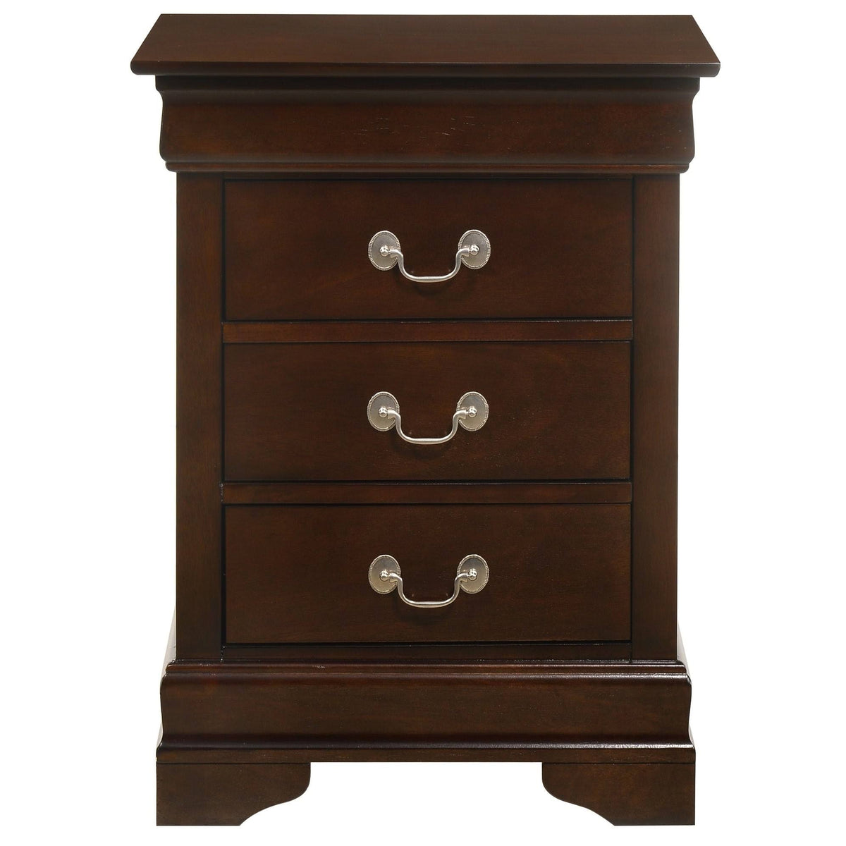 Cappuccino 3-Drawer Nightstand D759522