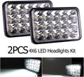 4x6 Inch LED Headlights Sealed Beam Rectangular 45W High/Low Beam Universal Pack of 2 C989938