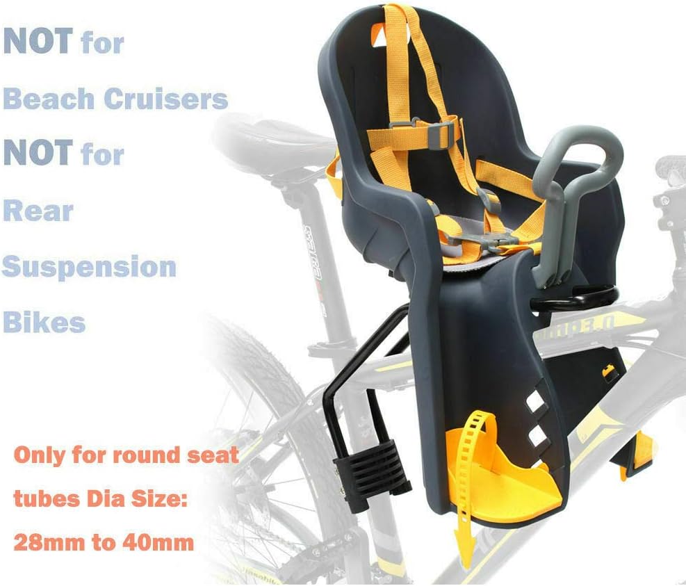 Pack of 2 Front Mount Baby Carrier Bicycle Seat with Handrail C58992