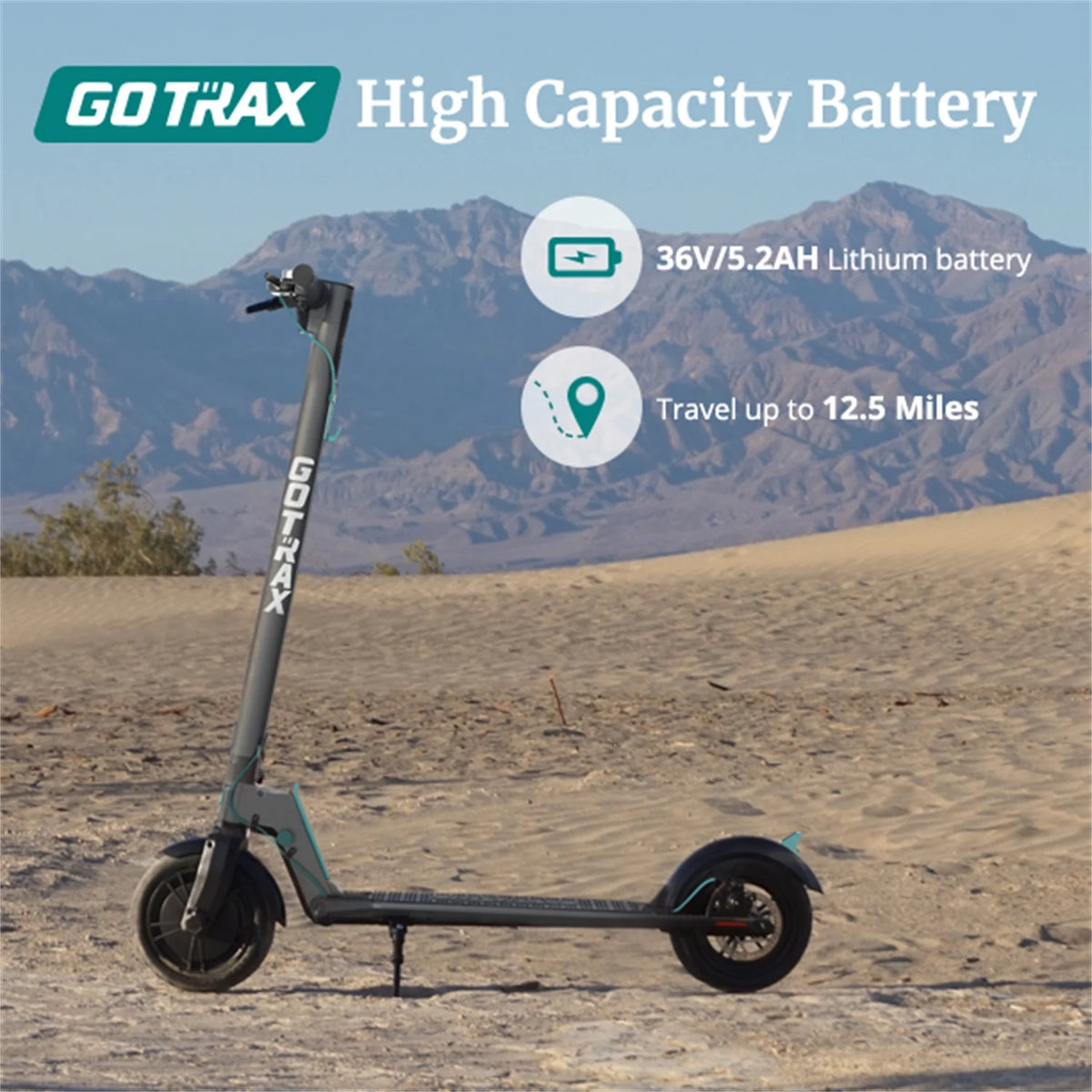 Adult Commuting Electric Scooter, Max Load 220lbs Y405693