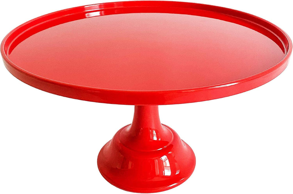 Red Melamine Plastic Cake Stand P33357