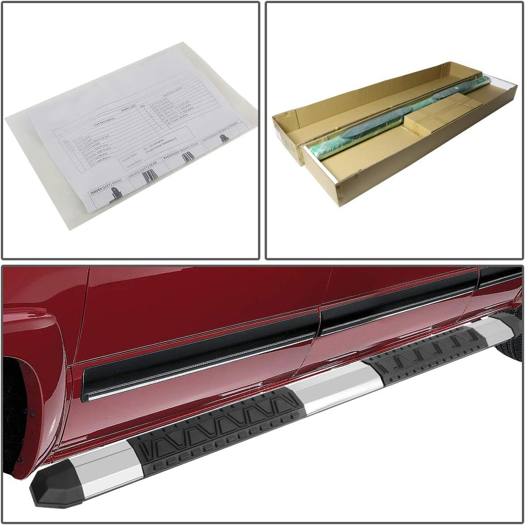 Polished Chrome Aluminum Side Step Nerf Bar Running Board Q528928
