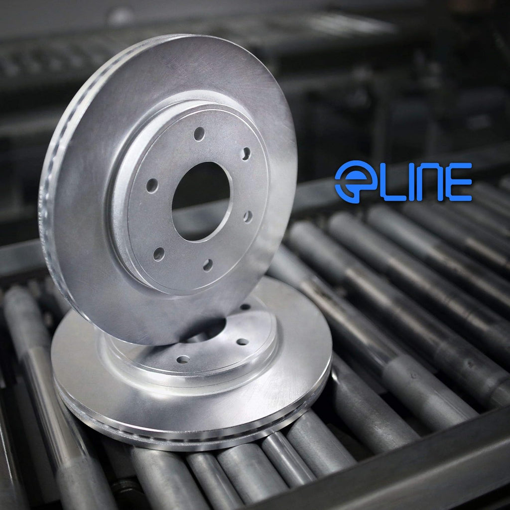 R1 Concepts eLine Replacement Brake Rotors Kit & Semi-Met Brake Pads I9987