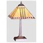 1 Light Accent Lamp with Mahogany Bronze Finish and Multi-Color Glass G91296