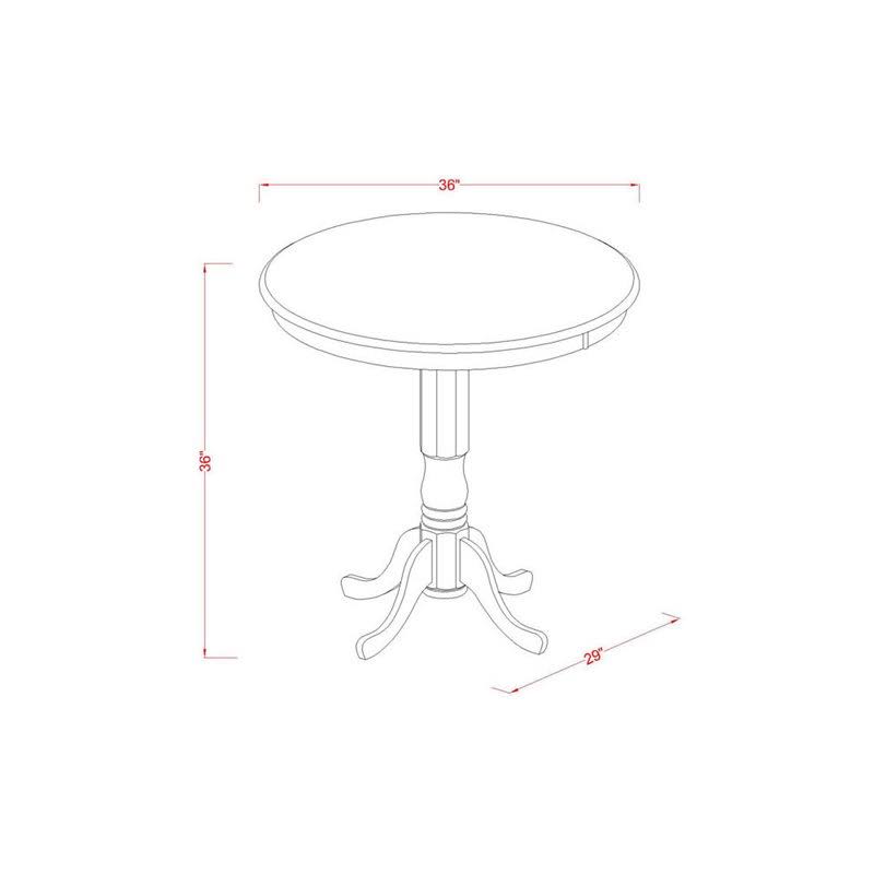 3 PC Dining Counter Height Set with Table and 2 Stools U12008