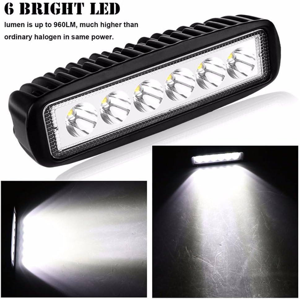 10 Pieces 6 inch 18W LED Work Light Bar Y837