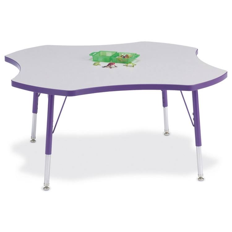 Blue and Black Four Leaf Activity Table V273