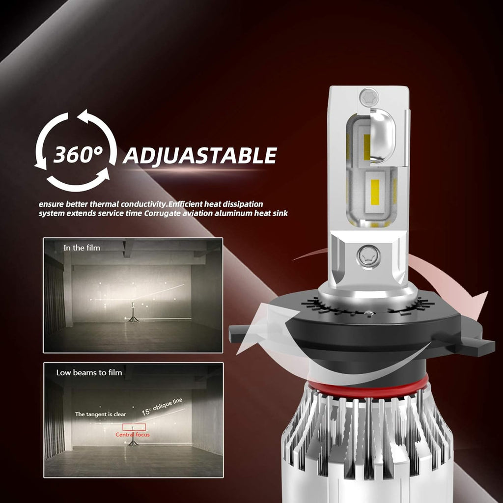 H4 LED Headlight Bulb Conversion Kit 5000K IP65 Pack of 2 S8424