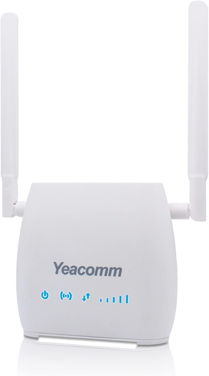 4G LTE Router with Sim Card Slot and 2 RJ11 and 4 RJ45 Ports W41400