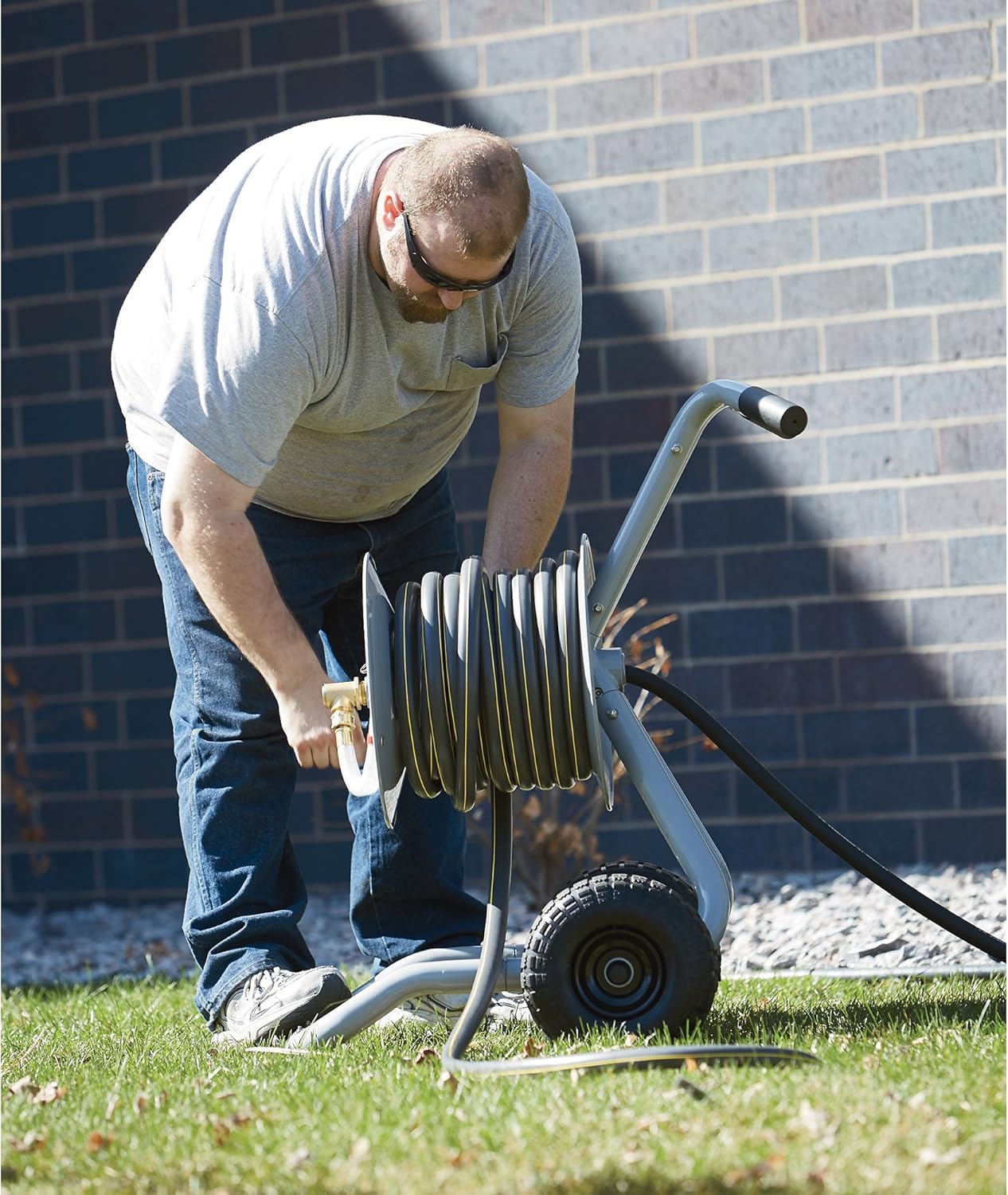 Garden Hose Reel Cart F390612