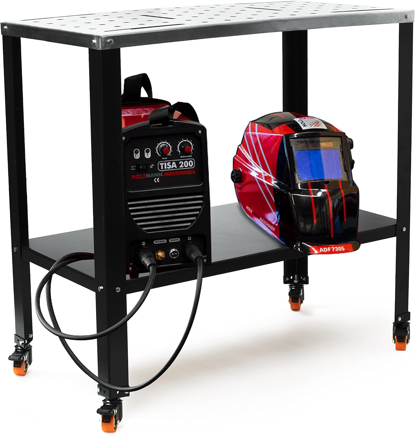 Stainless Steel Portable Welding Table with 3 inch TPU Wheels Z3260