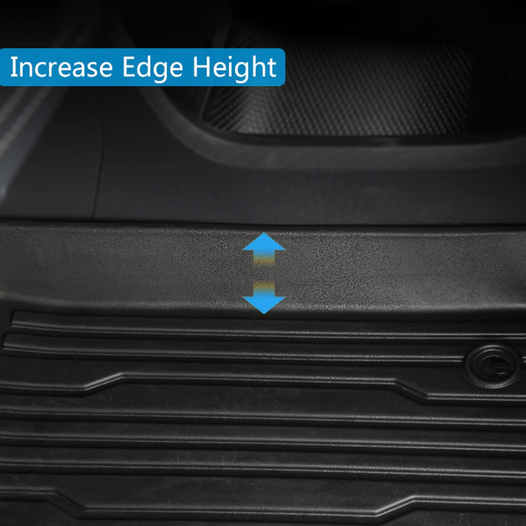 Black All-Weather Floor Mats Full Set Liners N62581