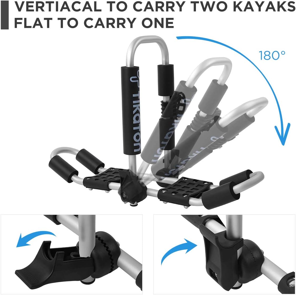 Foldable Kayak Car Rack with 4pcs Straps R12758