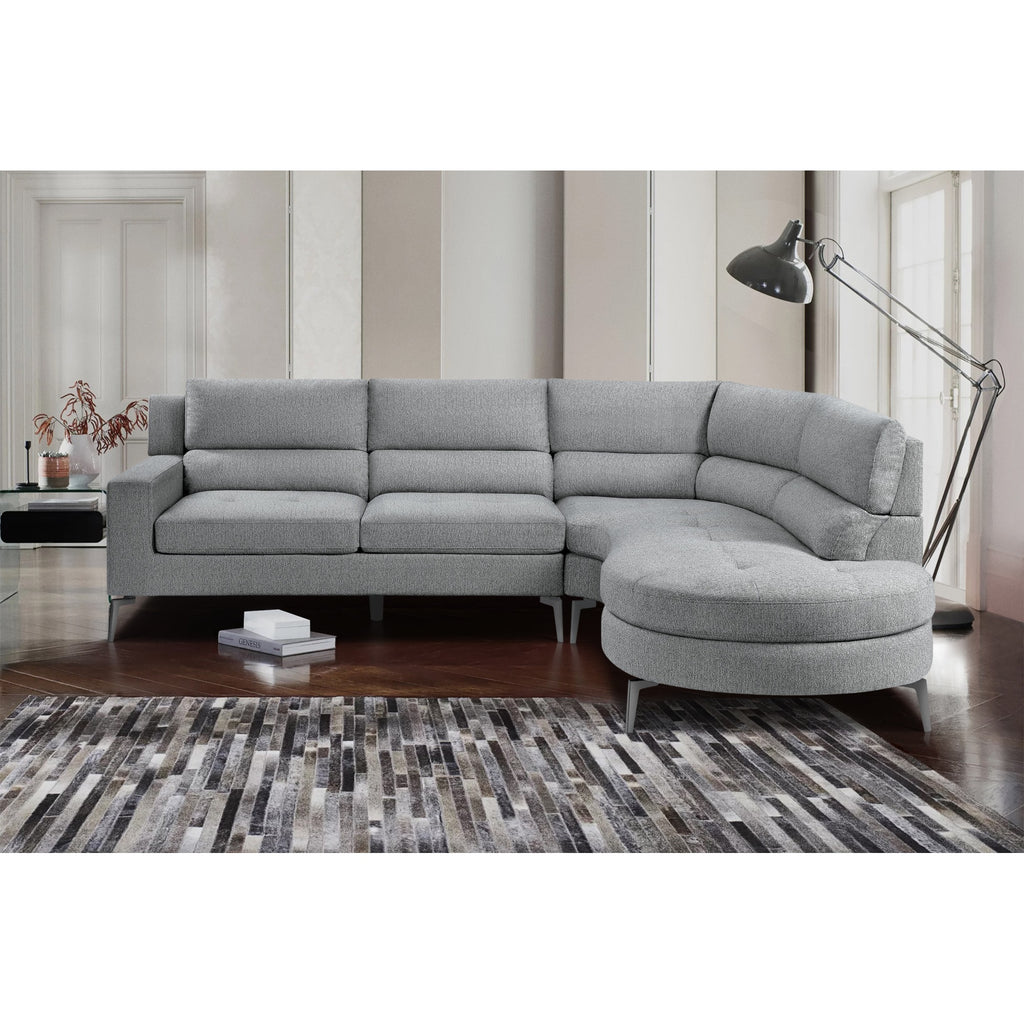 Gray 2-Piece Sectional Sofa with Right Chaise K547873
