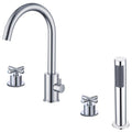Contemporary Roman Tub Faucet with Handshower J8048