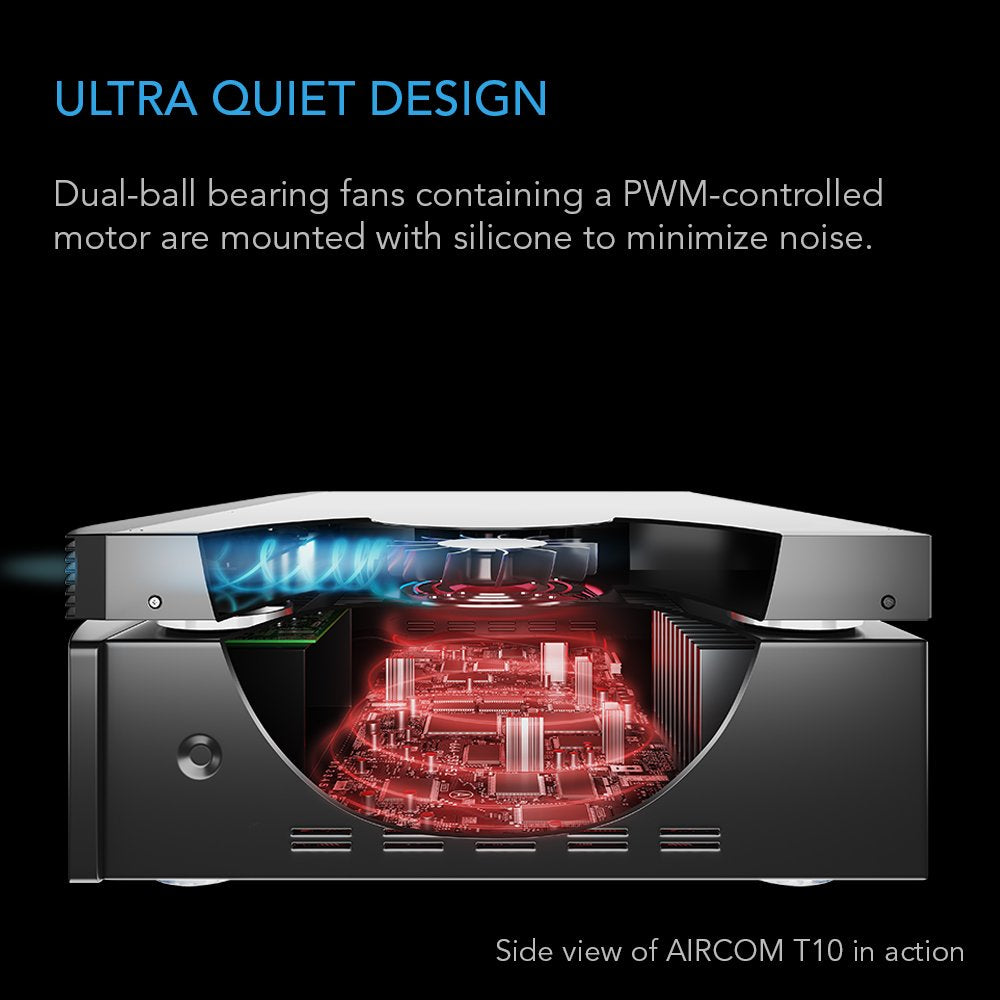 Quiet Cooling Blower Fan System for AV Cabinet Components B727