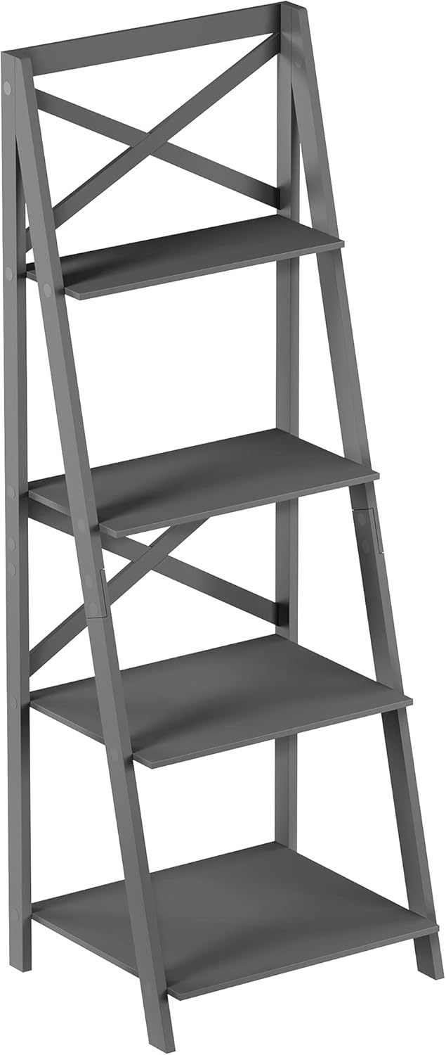 Gray Ladder Bookshelf D742394