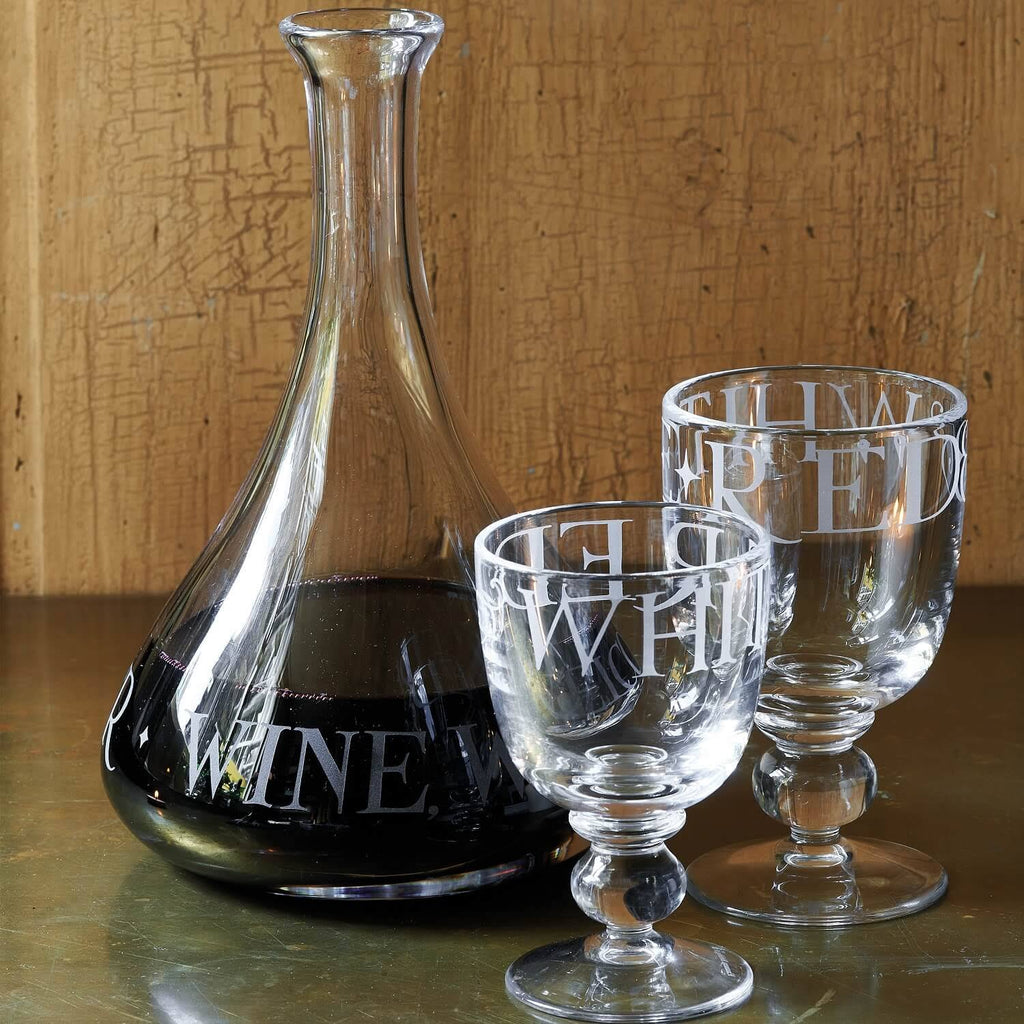 Black Toast Glass Wine Carafe U135523