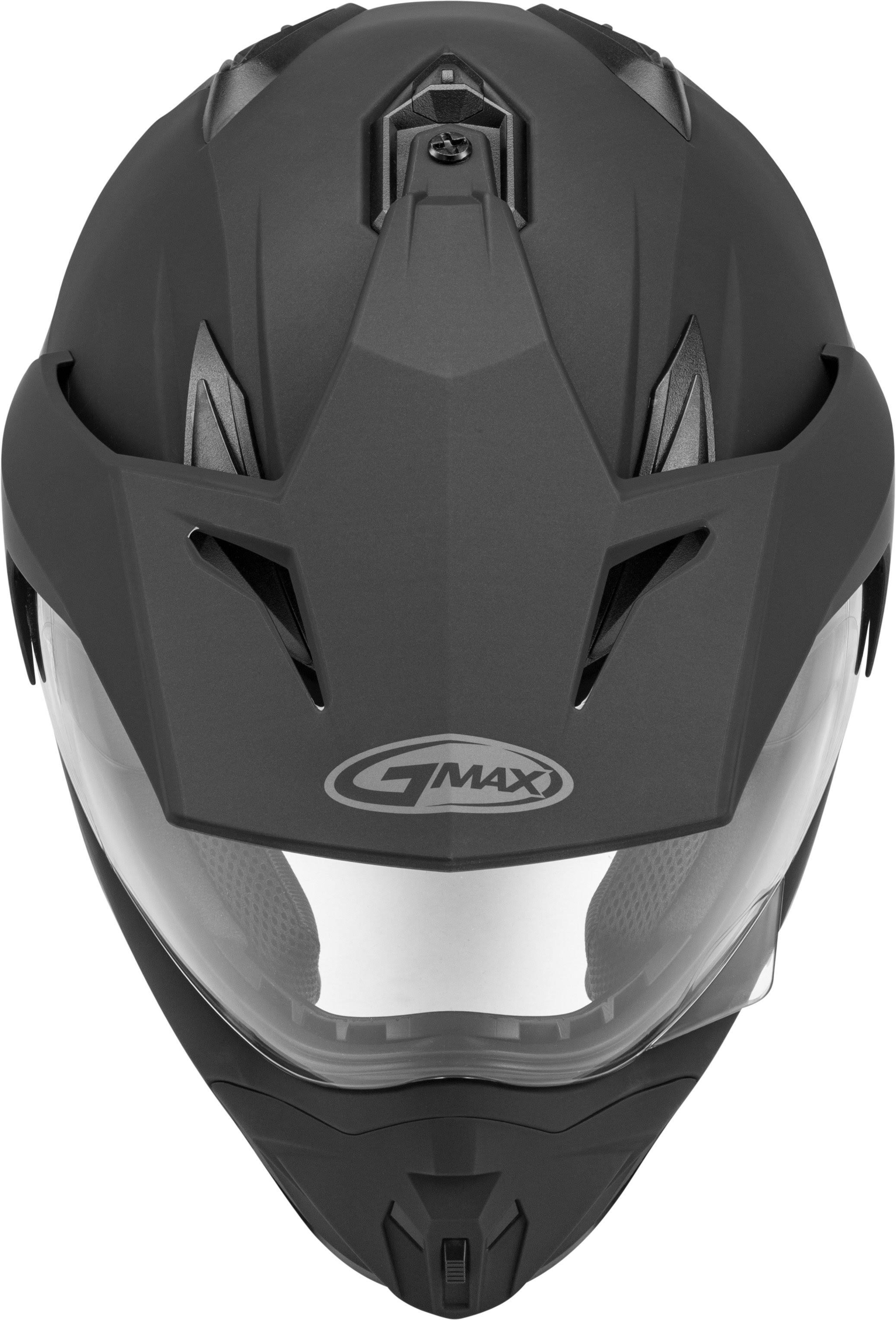 Matte Black/Grey Dual-Sport Helmet Q206