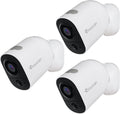 1080P Battery Powered Security Camera, 3 Pack J203611
