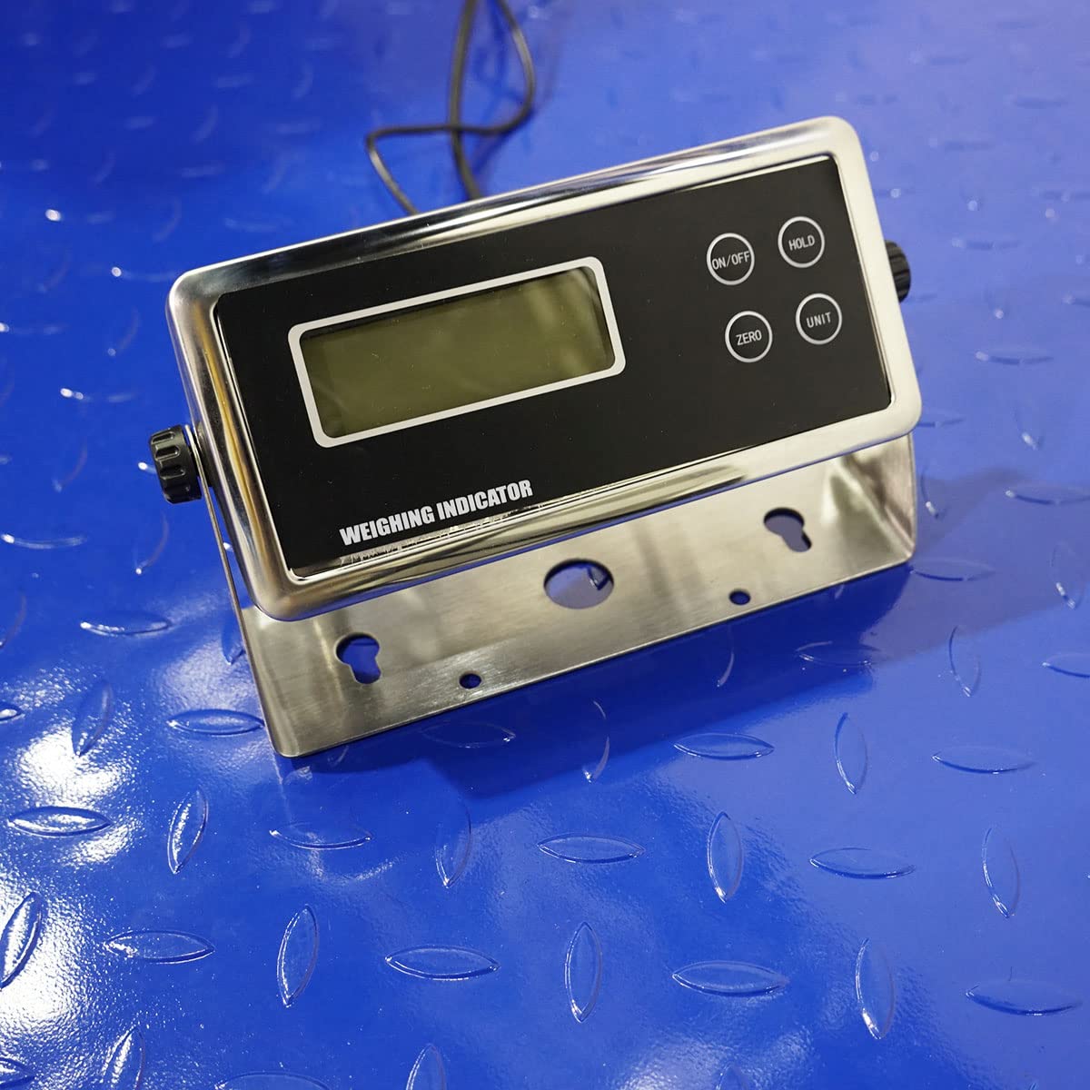 Industrial Floor Scale with Indicator, 5000 x 0.5lb (48x48) P14799