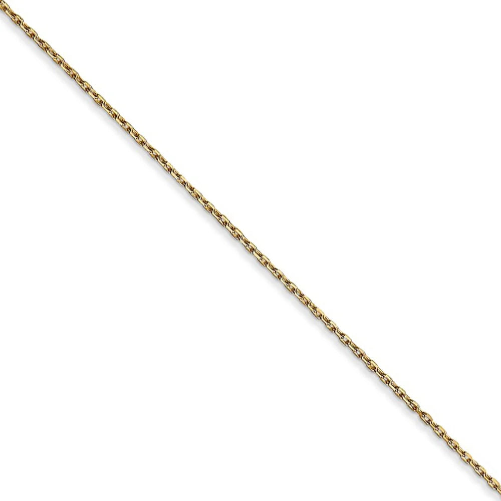 14k Yellow Gold Disc Necklace - 20 Inch O15024