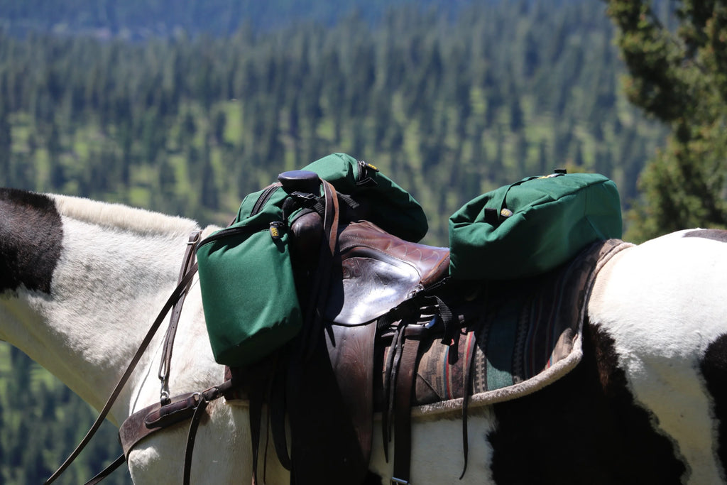 Medium Horse Horn Bag and Cantle Bag Saddle Bag Combo T445