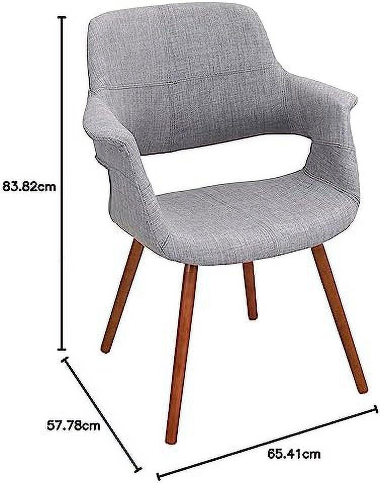 Mid-Century Modern Chair in Light Grey T31760