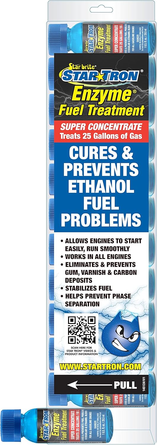 Enzyme Fuel Treatment Super Concentrated Formula Treats 25 Gallons 1 OZ 12 Pack Pack of 2 T910070