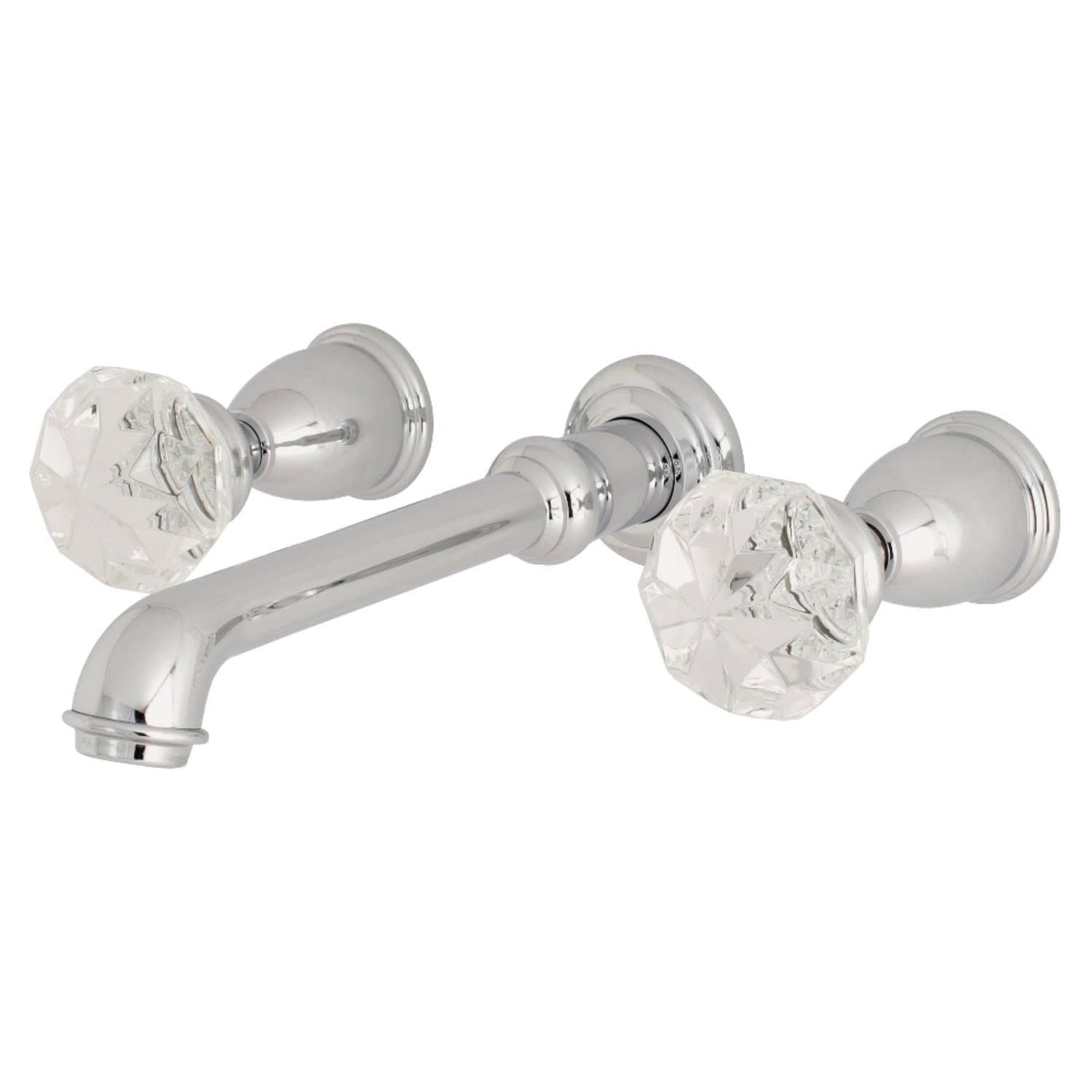 Polished Chrome Wall Mount Bathroom Faucet V23197