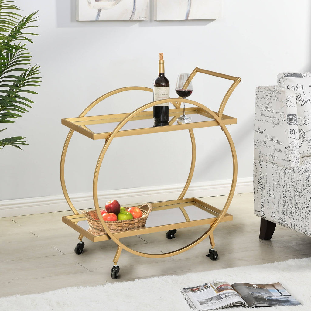 Gold Metal Bar Cart W203
