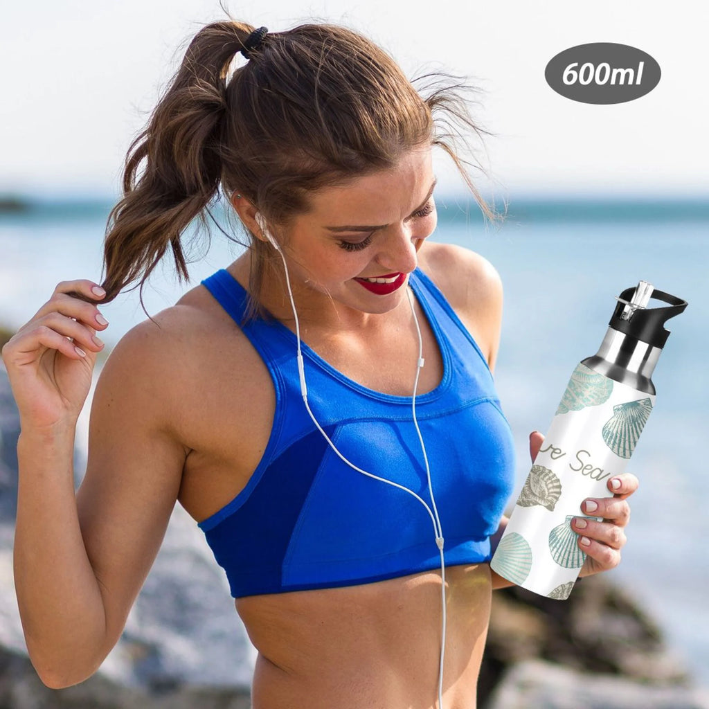 Stainless Steel Insulated Water Bottle with Straw Lid U70321