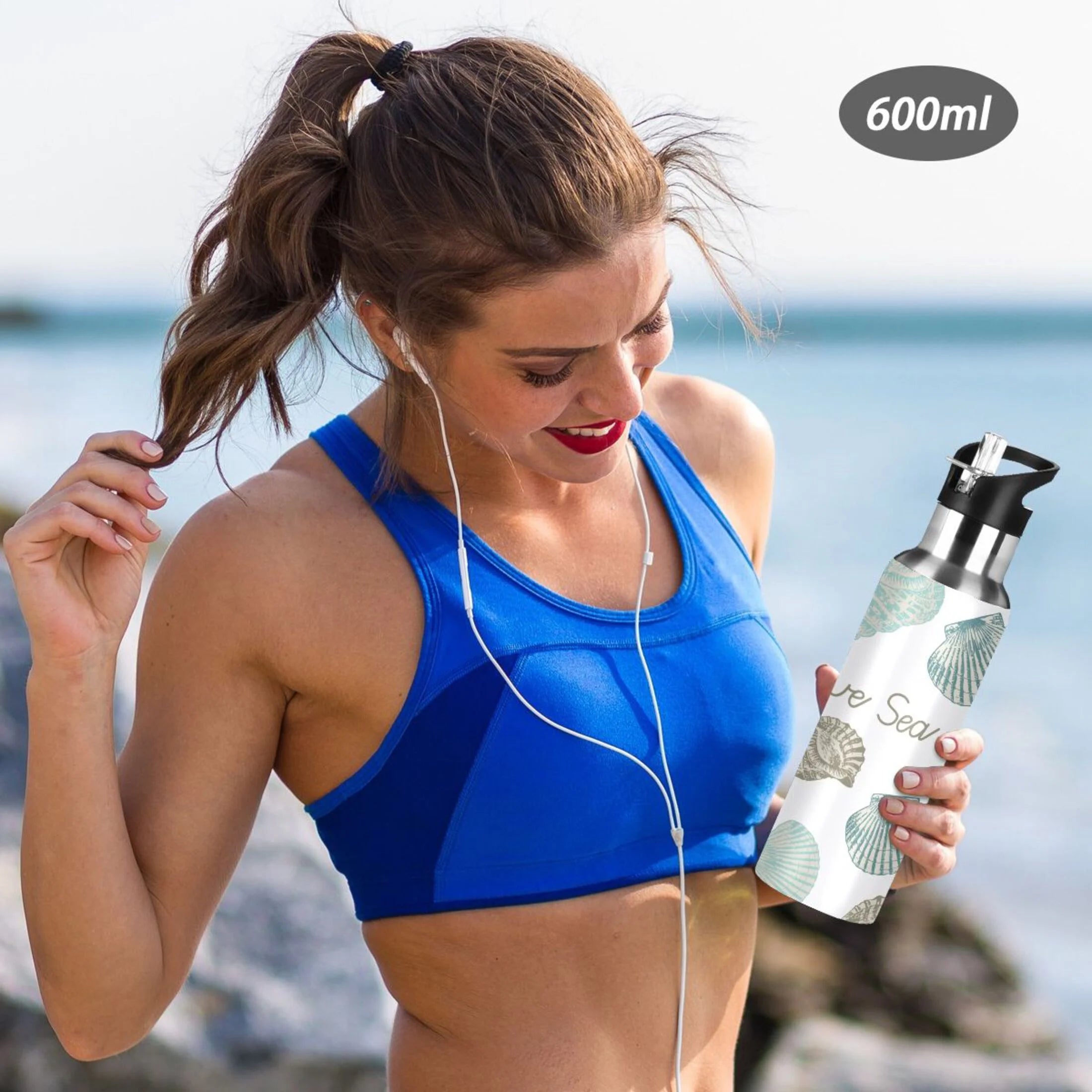 Stainless Steel Insulated Water Bottle with Straw Lid U70321