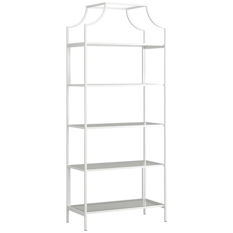 2 Piece Bookcase and Console Table Set in White A964188