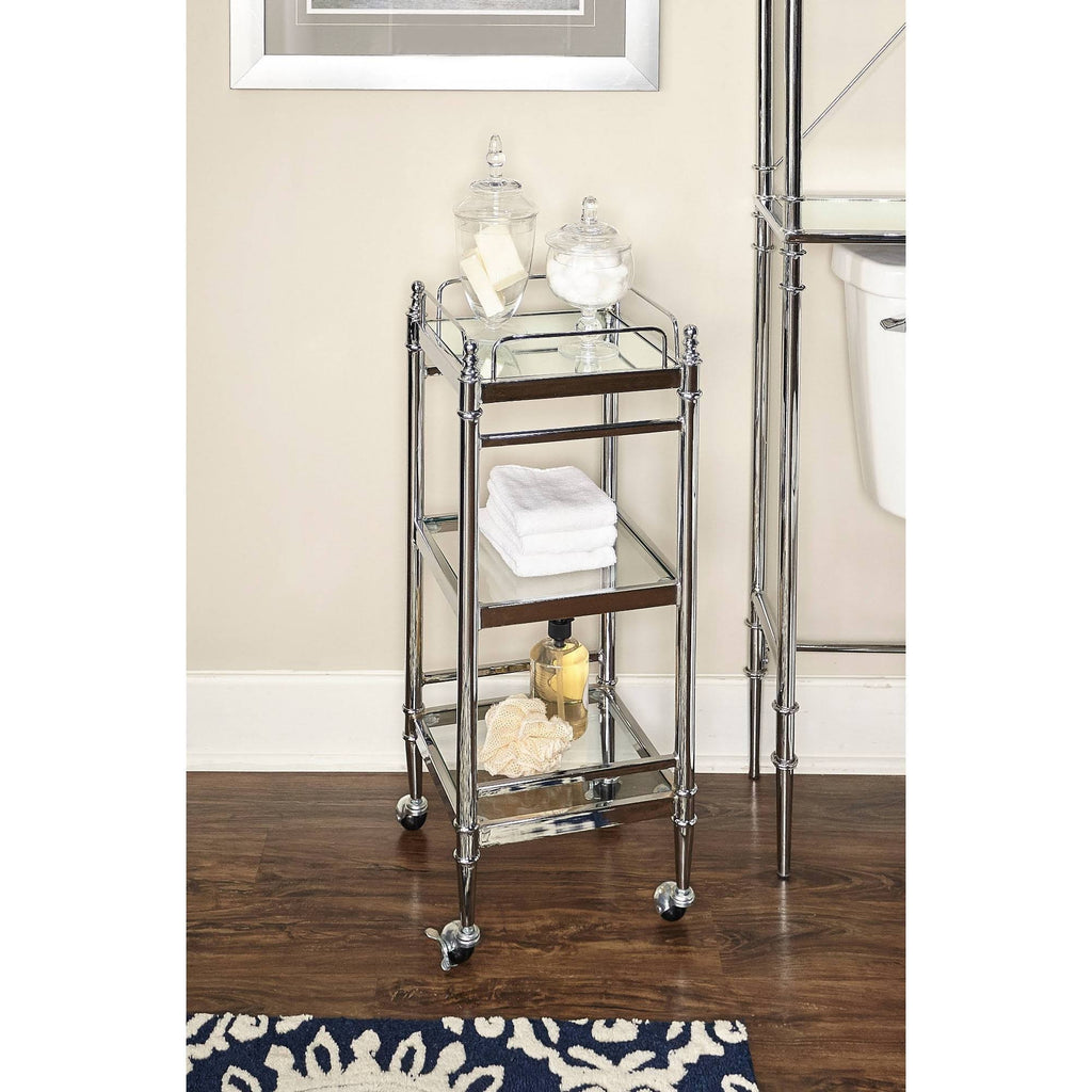 Chrome and Glass Cart G2176