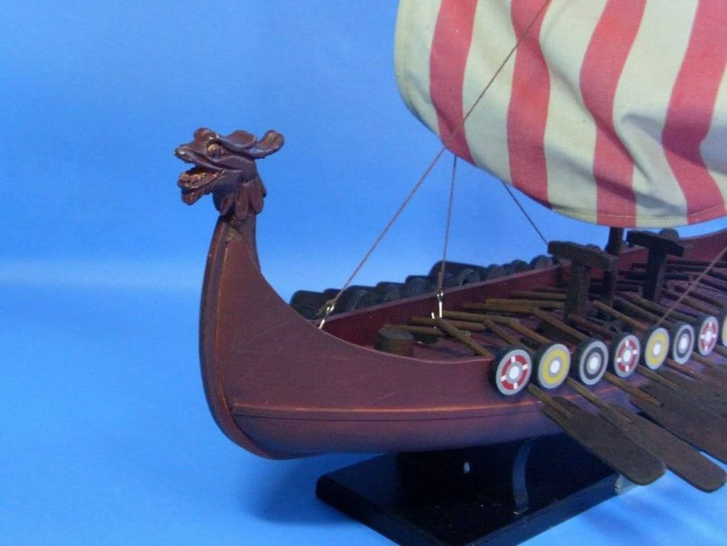 Wooden Viking Drakkar Model Boat A1092