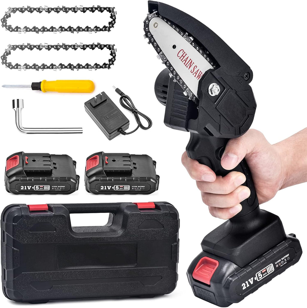 Cordless Electric Mini Chainsaw with 2 Batteries Y235308