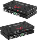 HDMI 2.0 HDBaseT HDMI Extender Over Single Cat5e/6a/Cat7 Ethernet 4K@60Hz 130ft, 1080P@120Hz 230ft, PoE IR RS232 HDCP2.2, HDR, CEC, EDID D4488